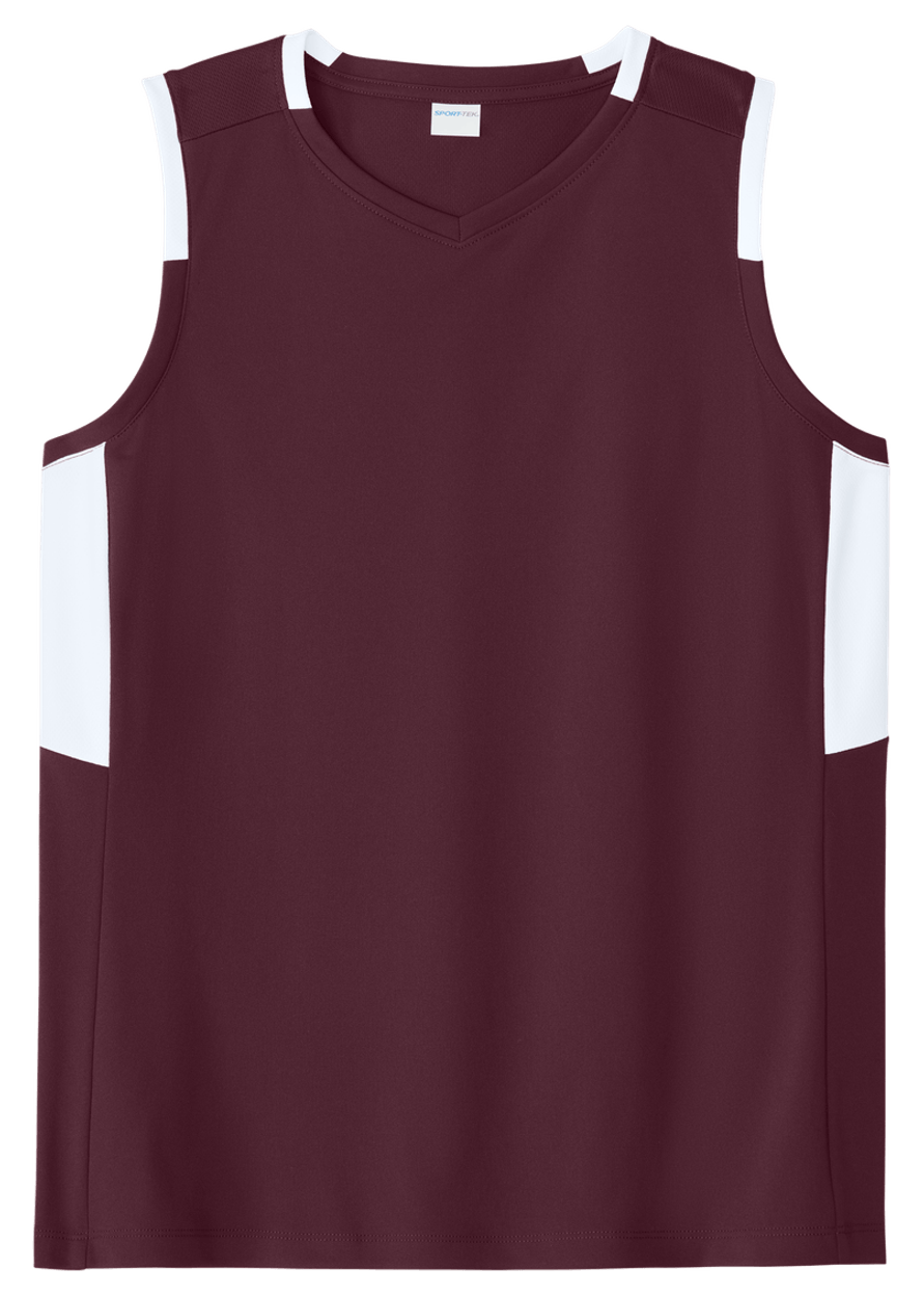 Maroon/ White