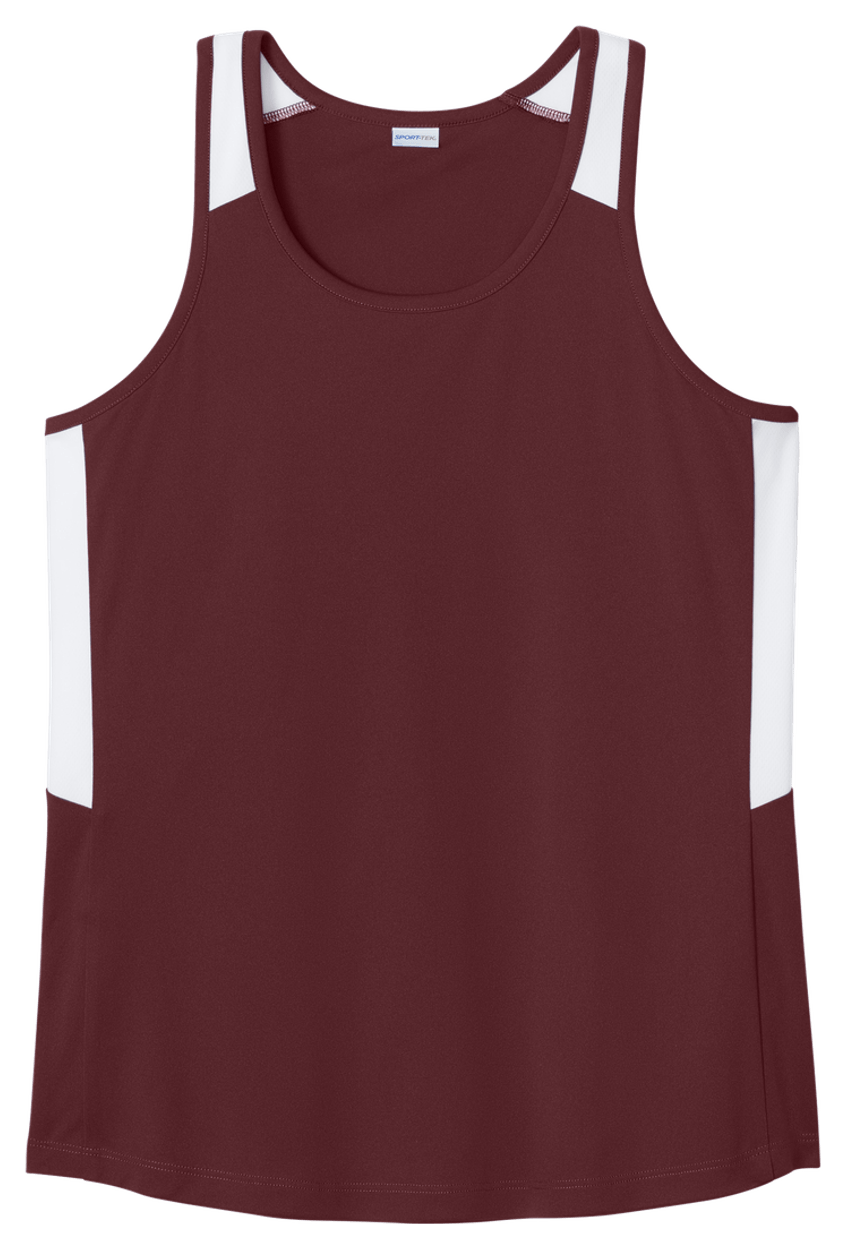 Maroon/ White