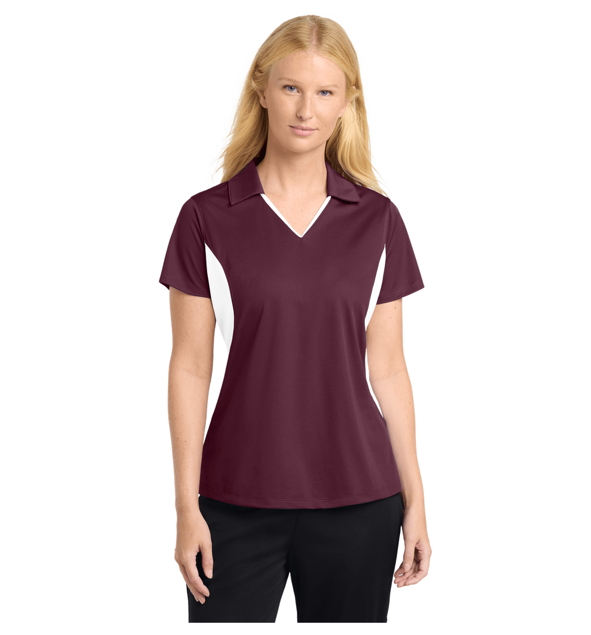 Maroon/ White
