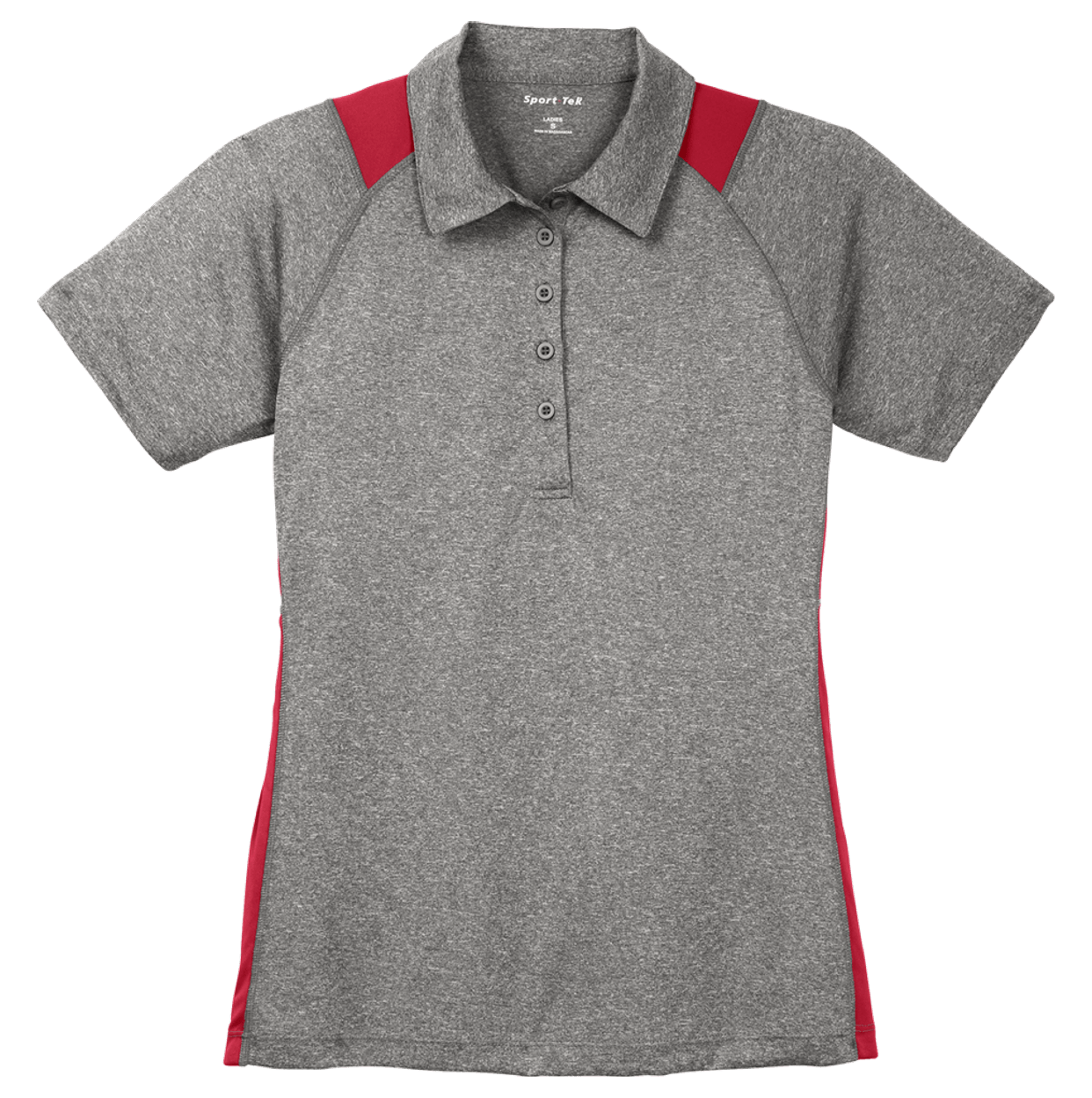 Vintage Heather/ True Red