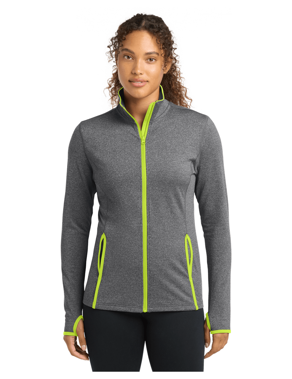 Charcoal Grey Heather/ Charge Green