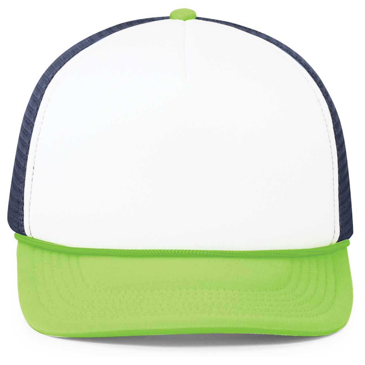 WHITE/NAVY/NEON GREEN