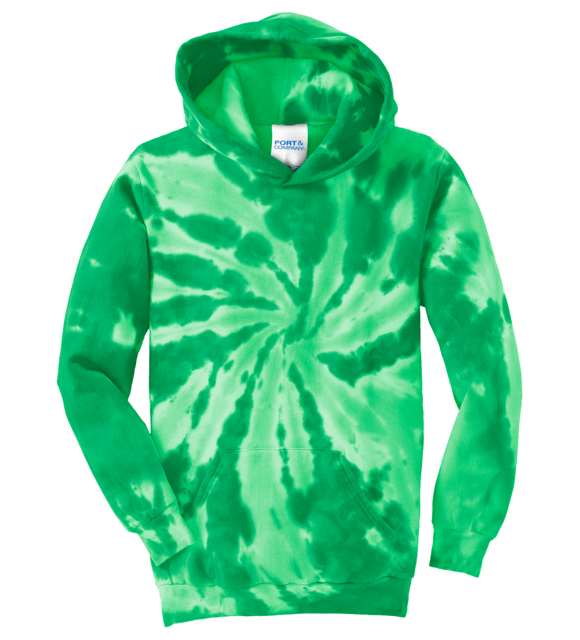 Port & Co Youth Tie-Dye Pullover Hooded Sweatshirt