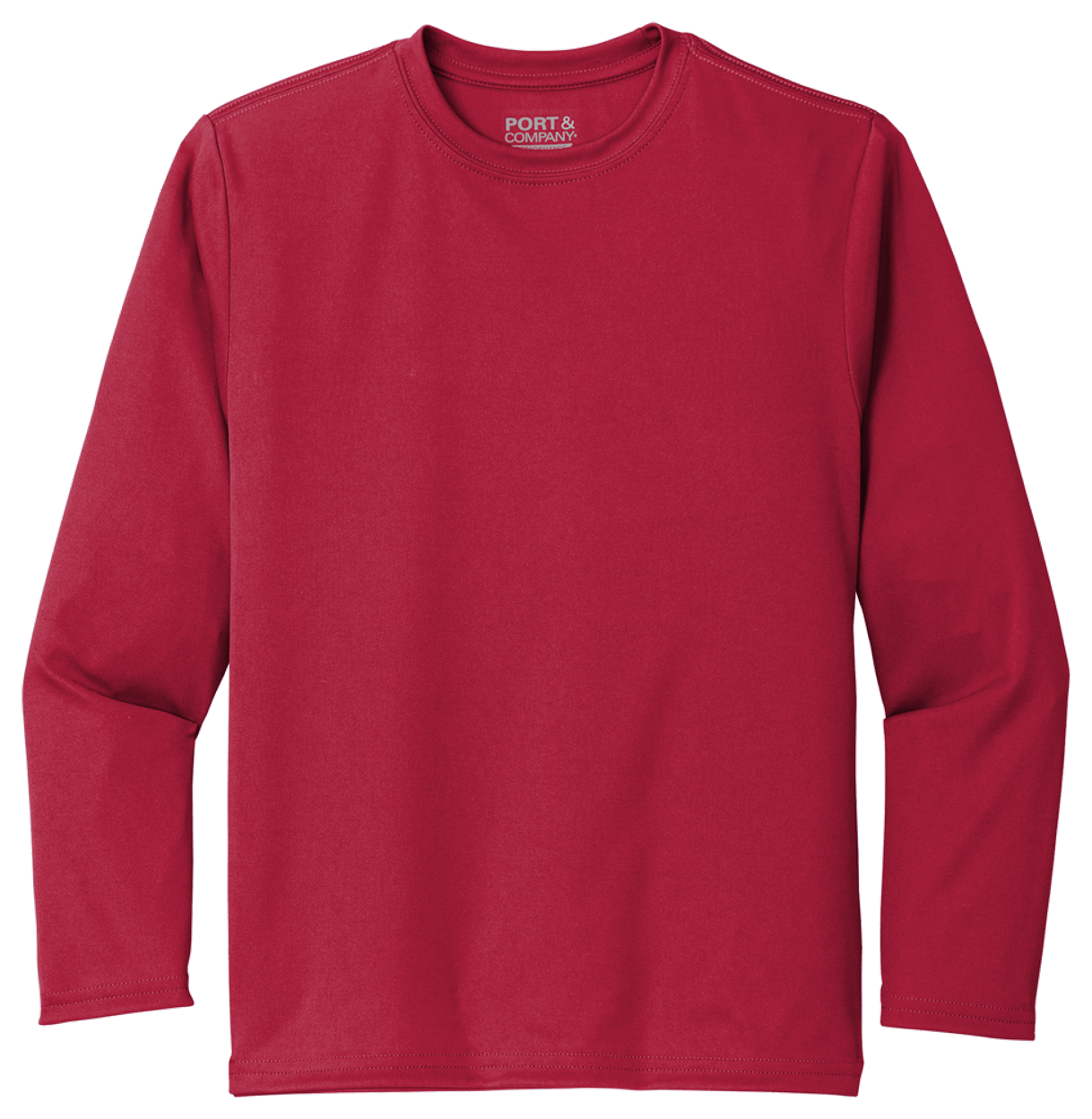 Port & Co Youth Long Sleeve Performance Tee