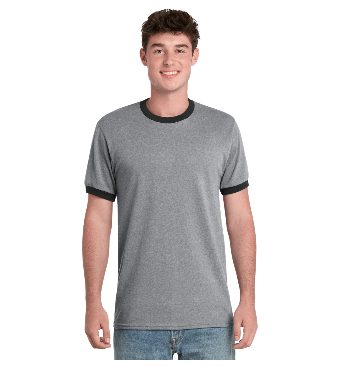 Athletic Heather/ Jet Black