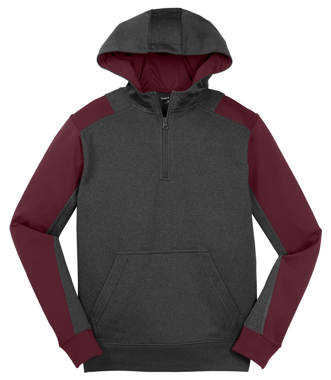 Graphite Heather/ Maroon