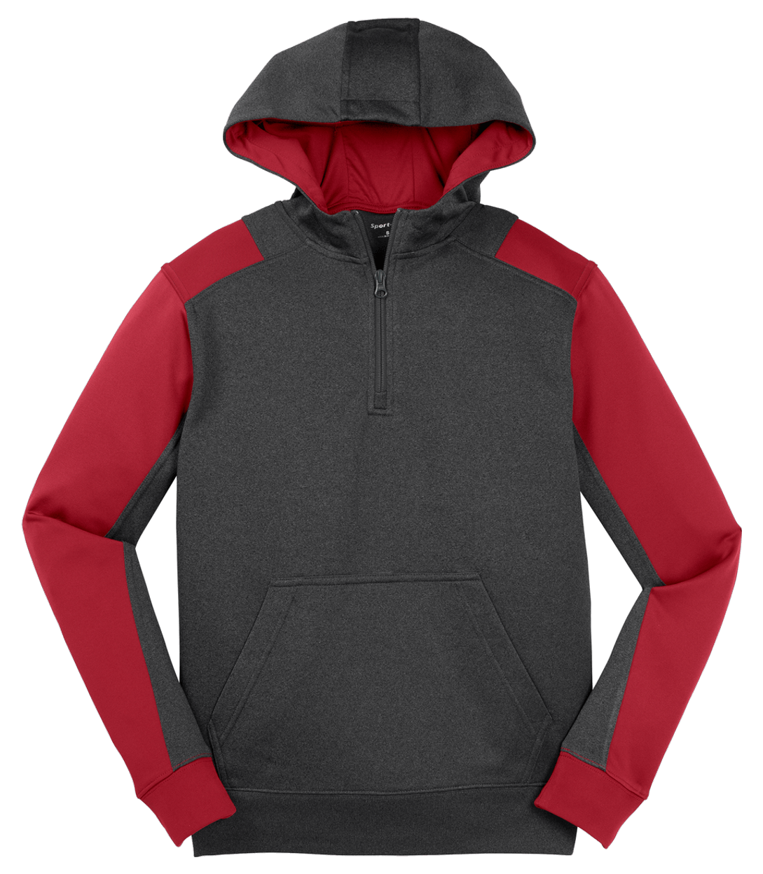 Graphite Heather/ True Red