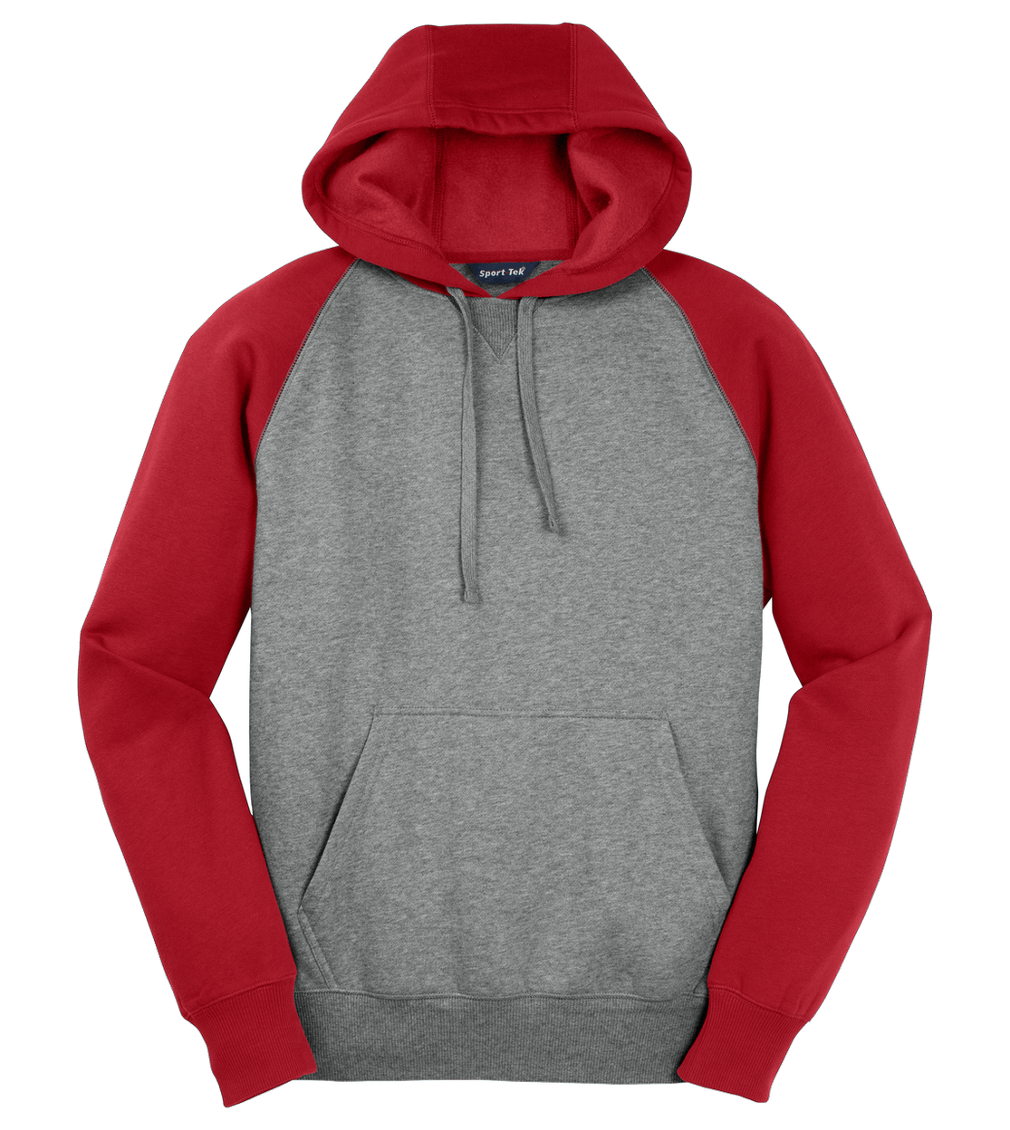 Sport-Tek Raglan Colorblock Pullover Hooded Sweatshirt