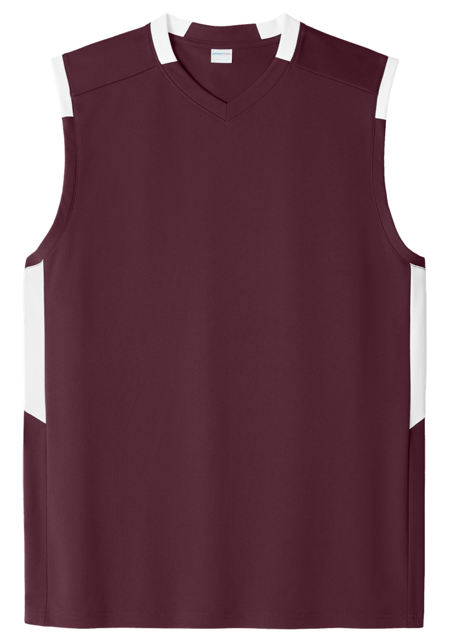 Maroon/ White