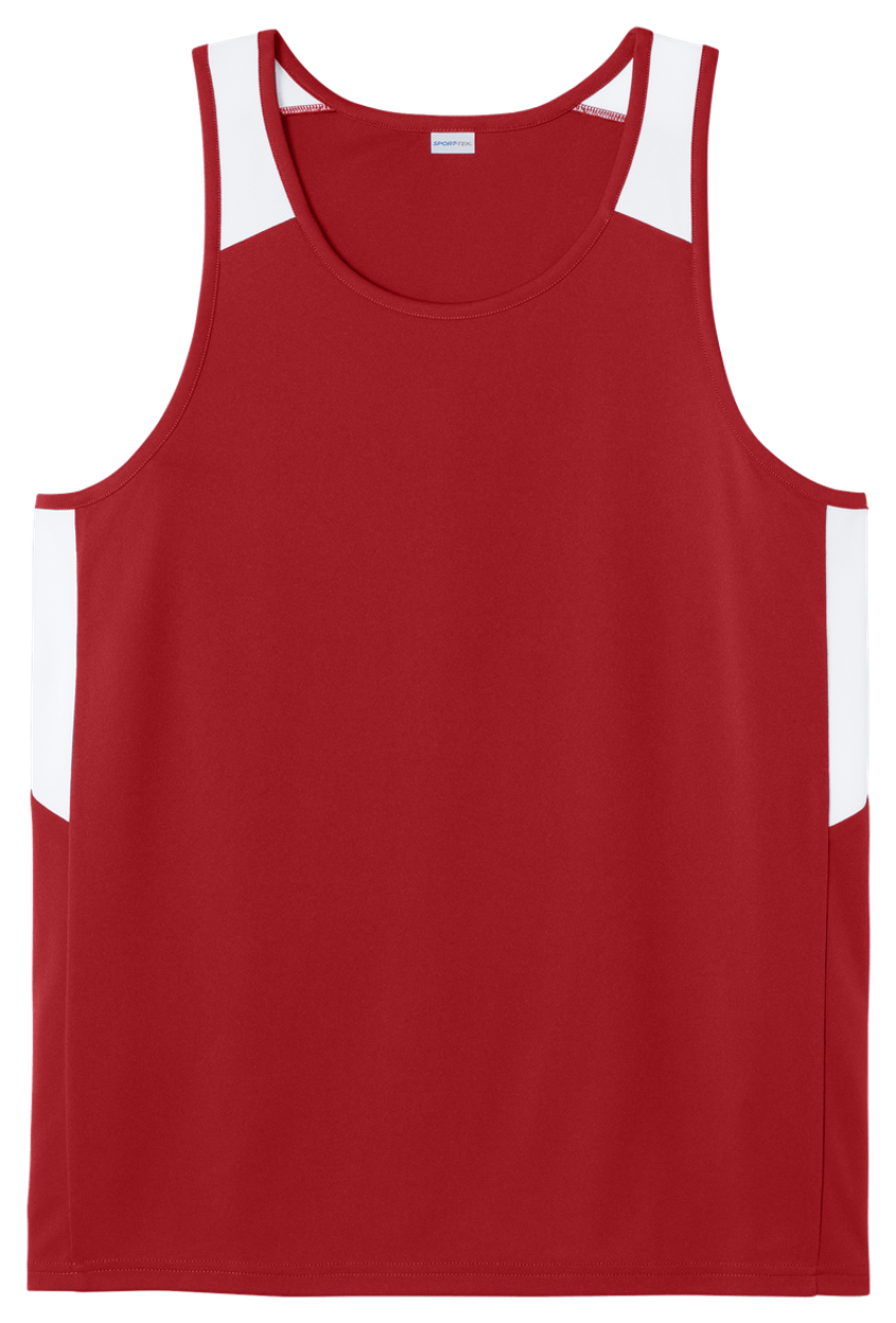Deep Red/ White
