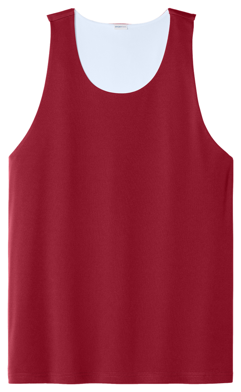 Deep Red/ White