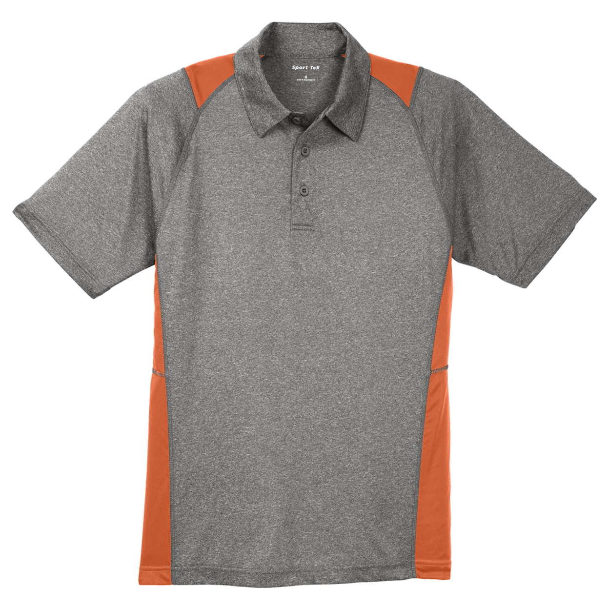 Sport-Tek Heather Colorblock Contender Polo