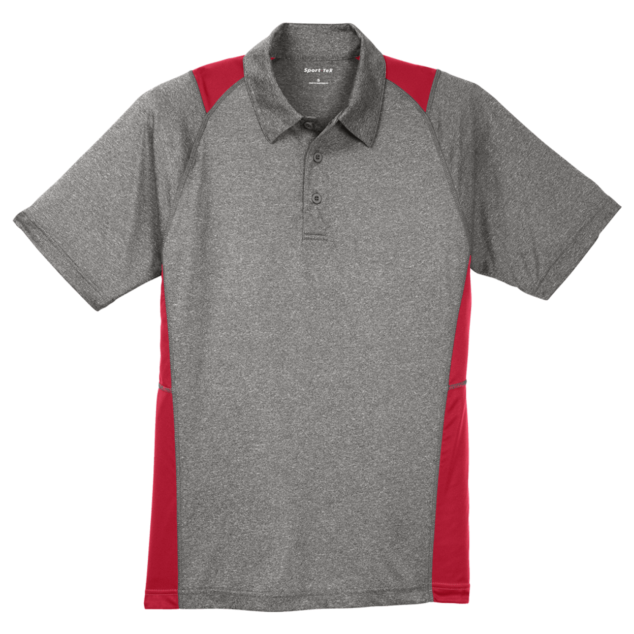 Vintage Heather/ True Red