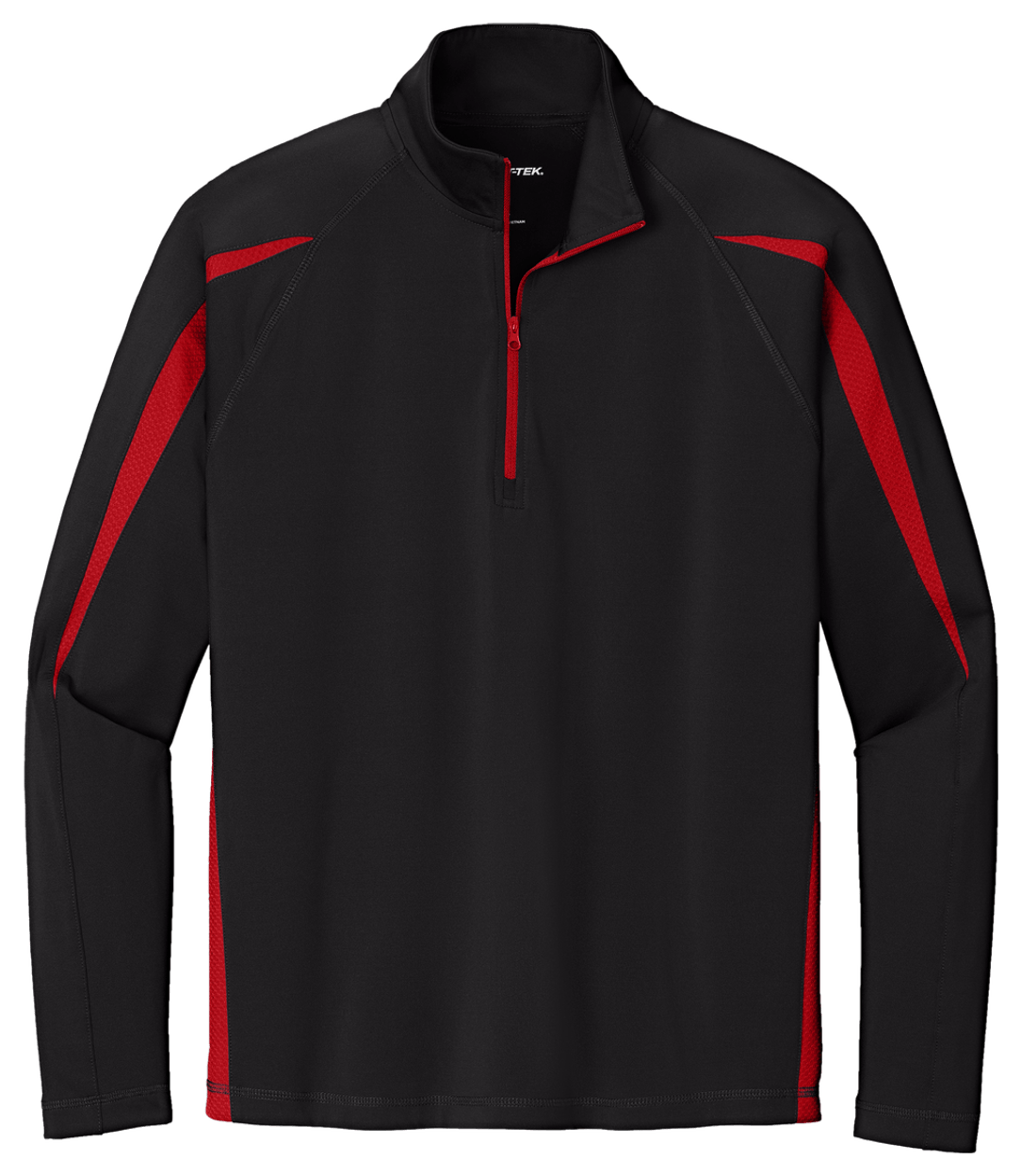 Sport-Tek Sport-Wick Stretch 1/4-Zip Colorblock Pullover