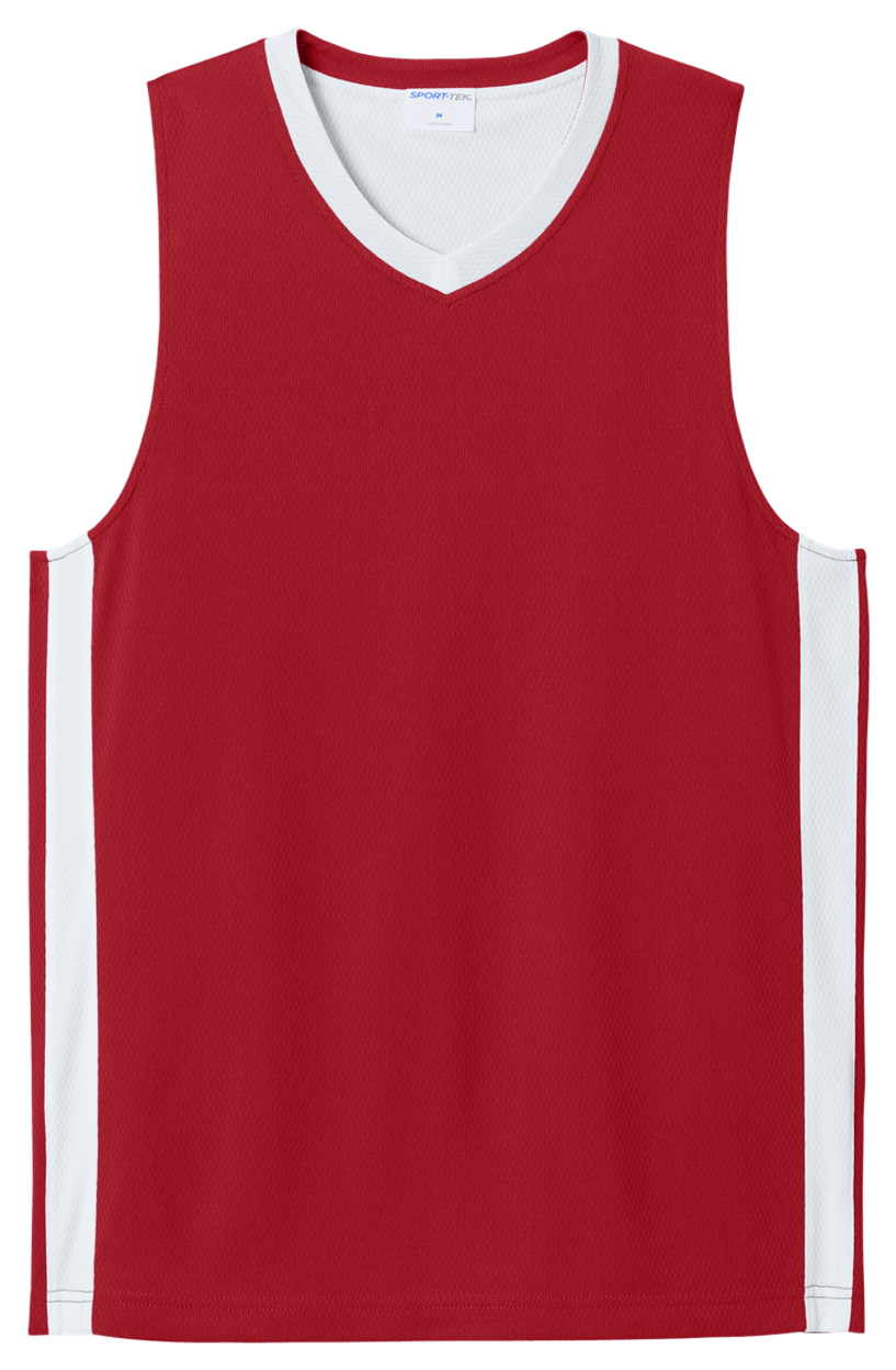 Deep Red/ White