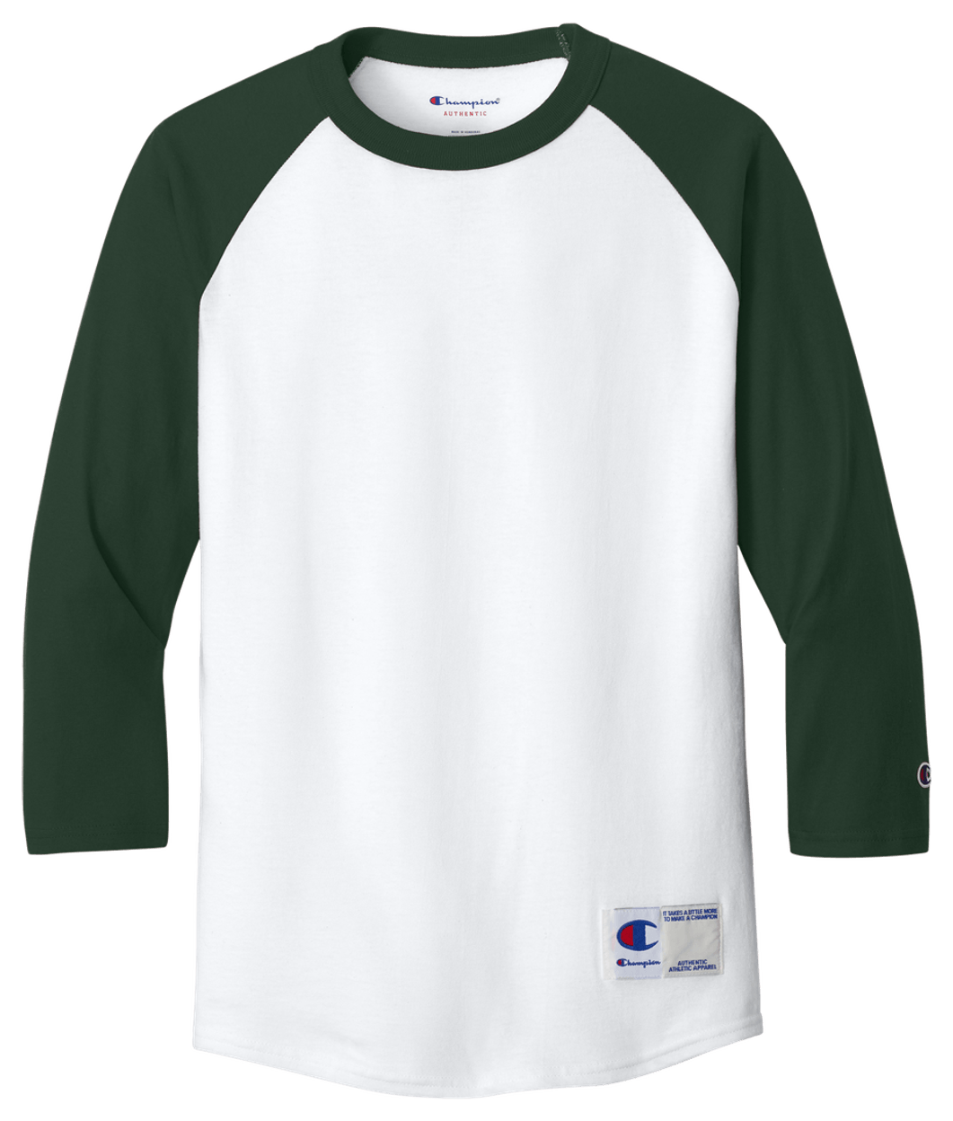 White/ Dark Green