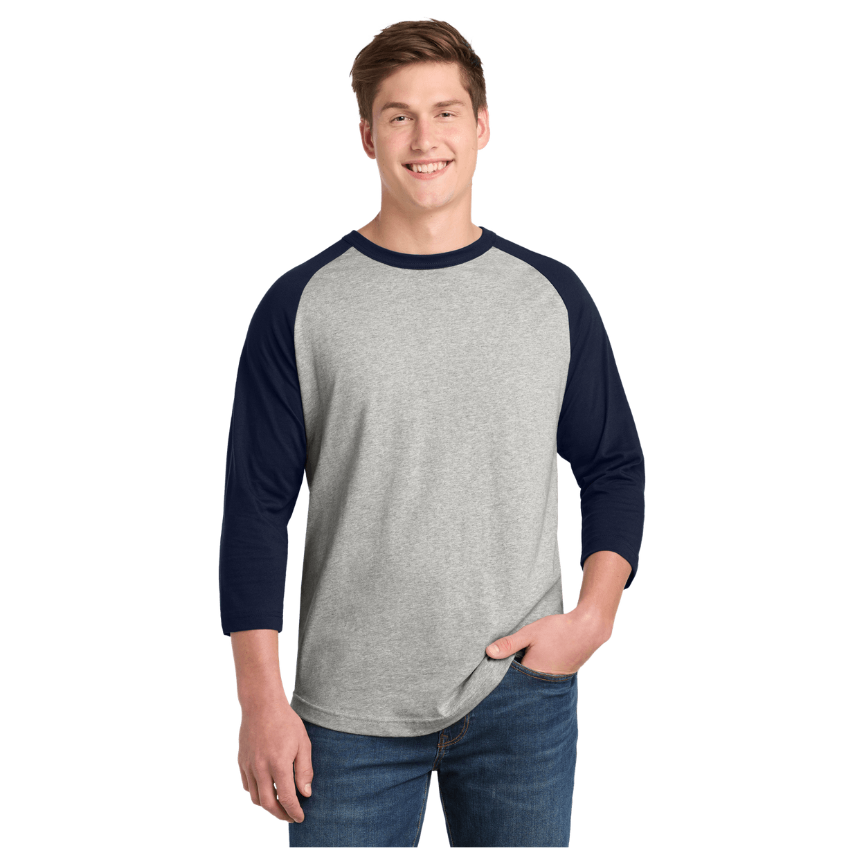 Heather Grey/ Navy
