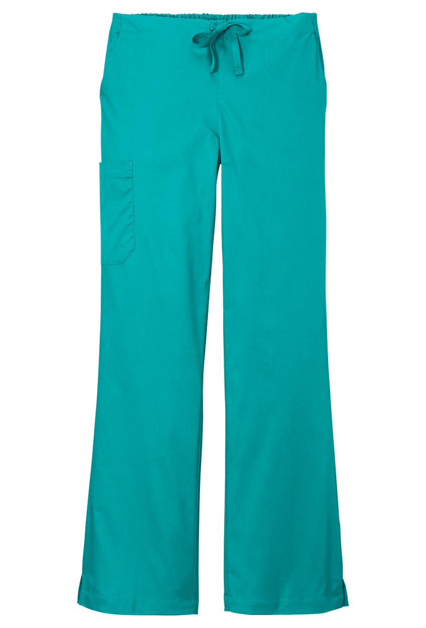Wink Women's Petite WorkFlex Flare Leg Cargo Pant