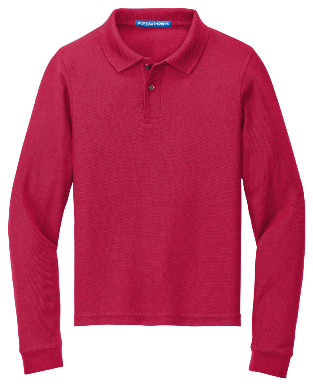 Port Authority Youth Long Sleeve Silk Touch Polo