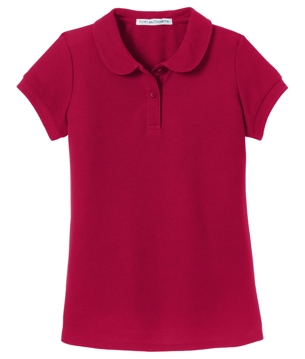 Port Authority Girls Silk Touch Peter Pan Collar Polo