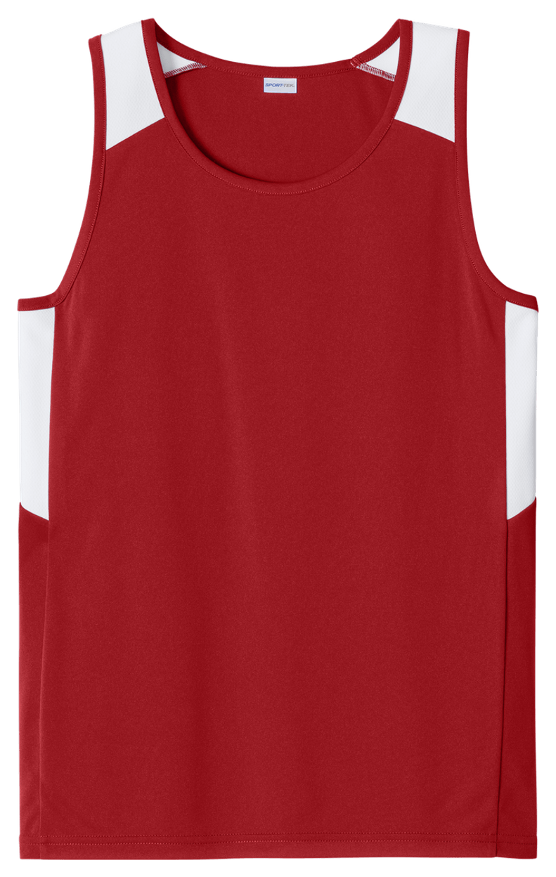 Deep Red/ White