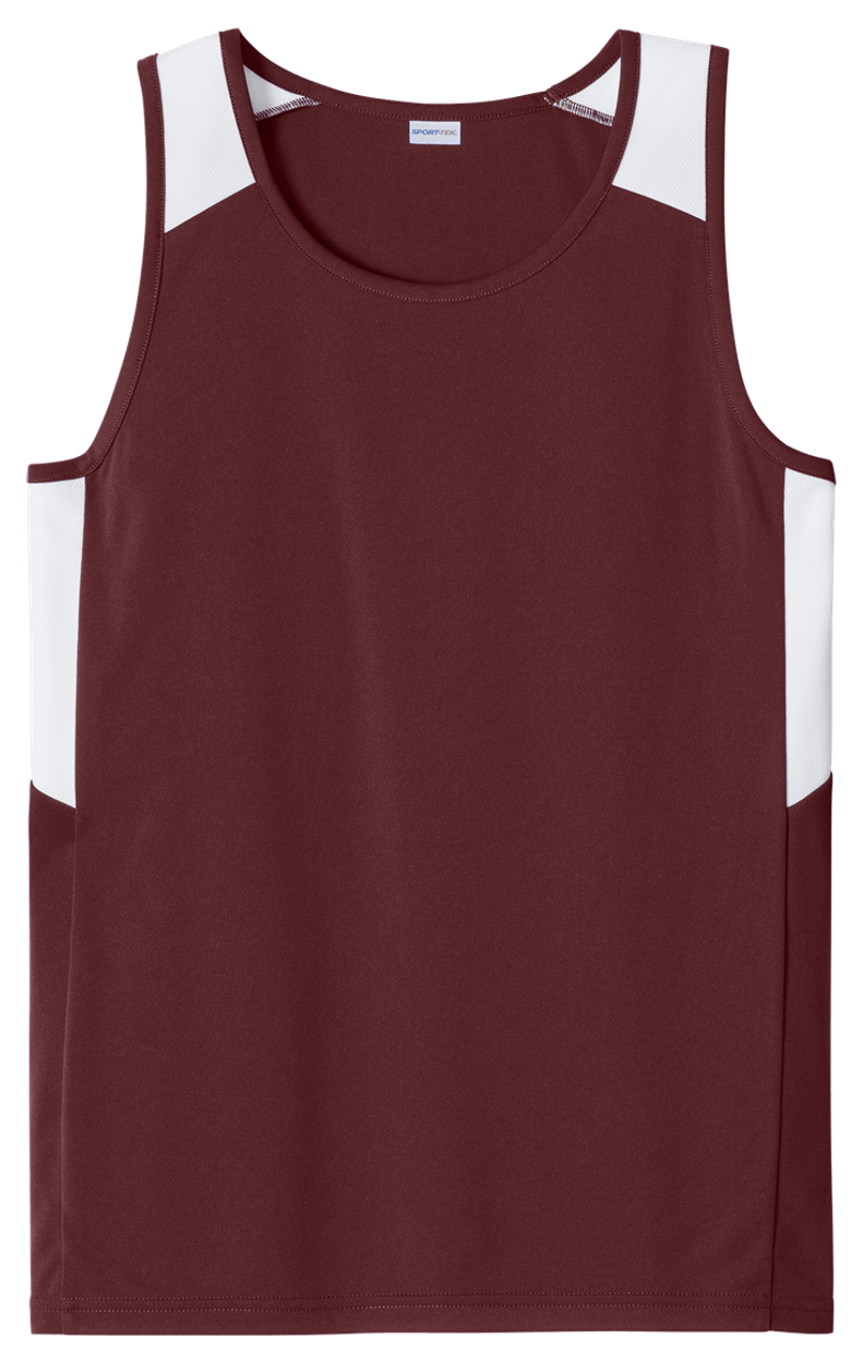 Maroon/ White
