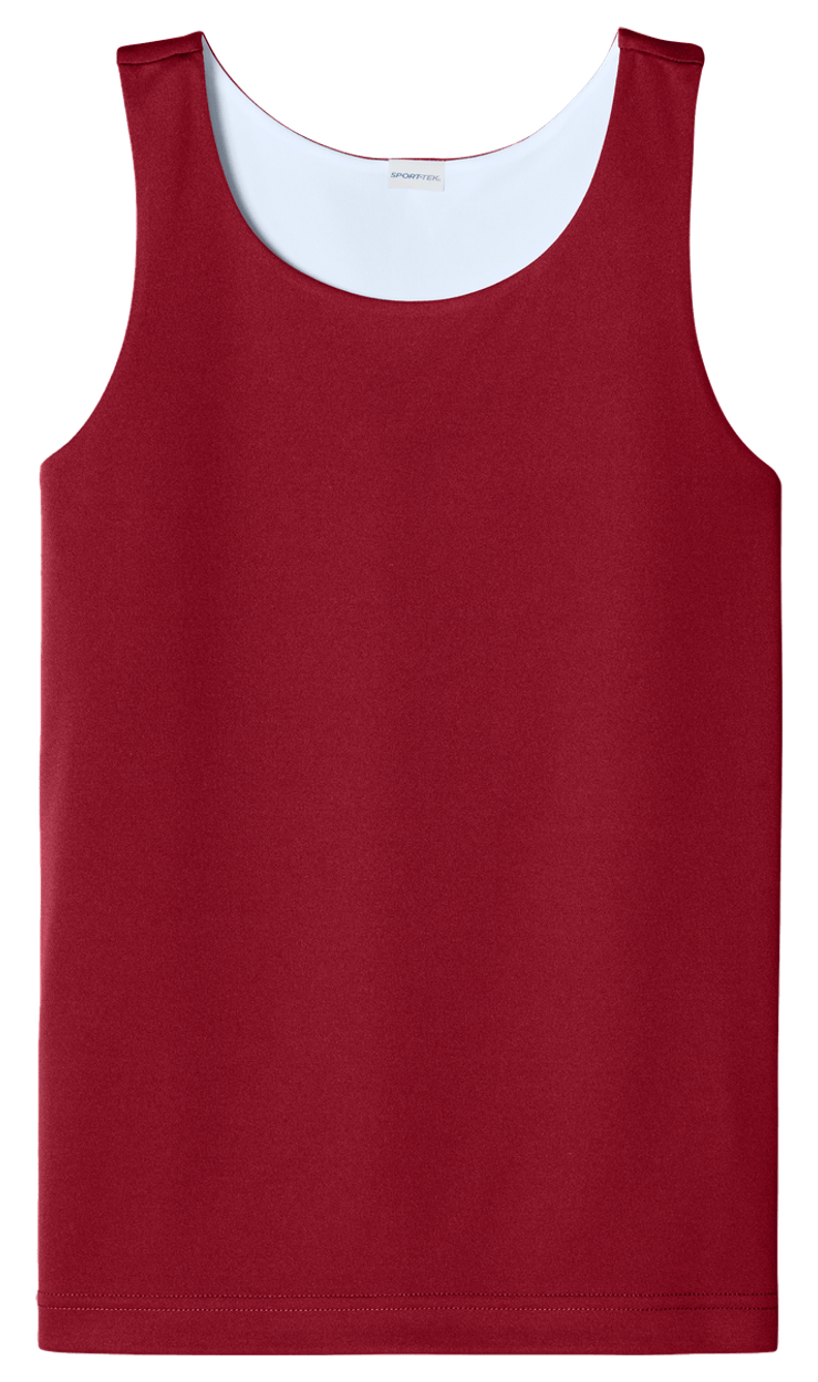 Deep Red/ White