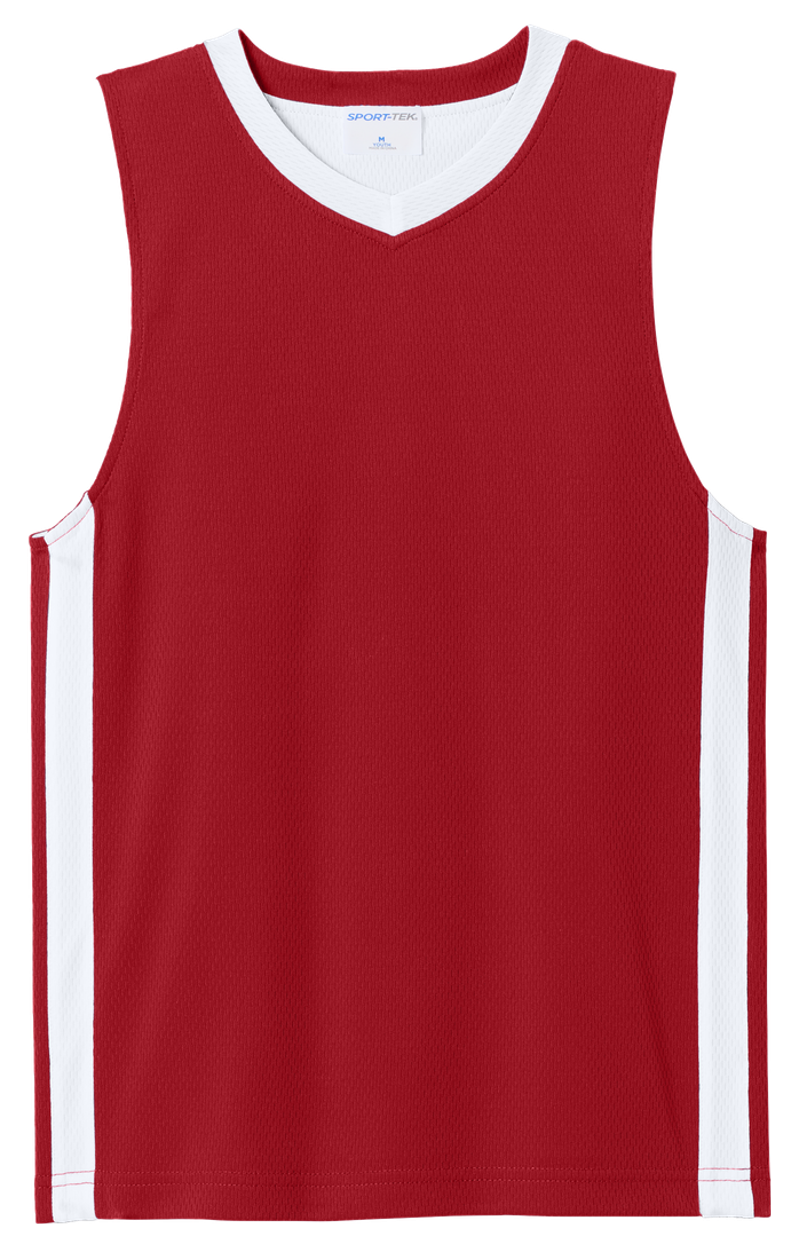 Deep Red/ White